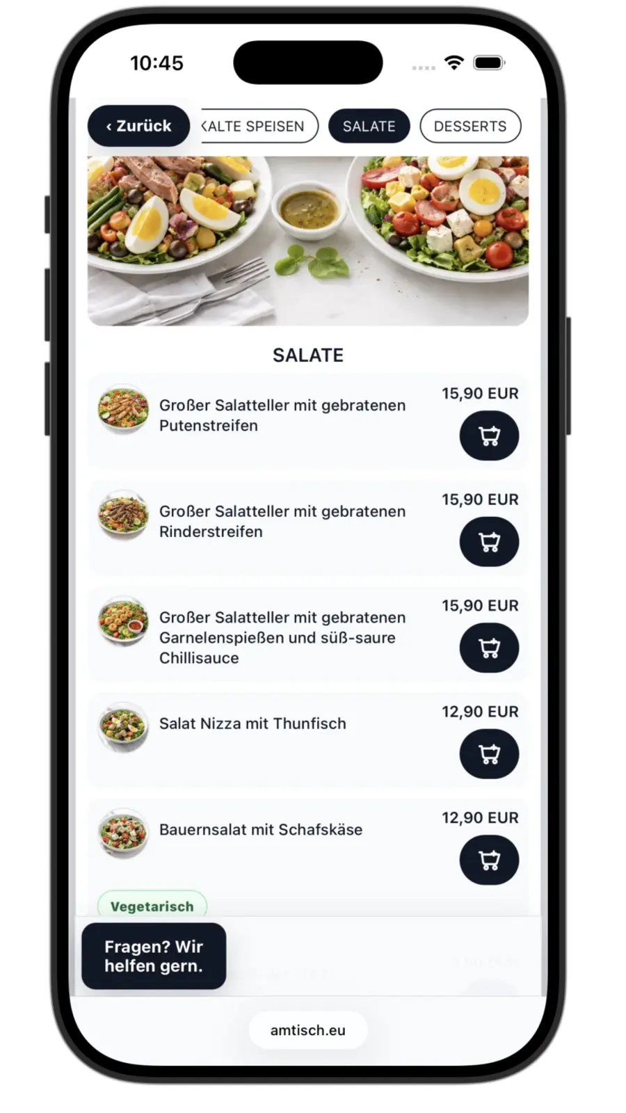 AM TISCH Bildschirmansicht 4