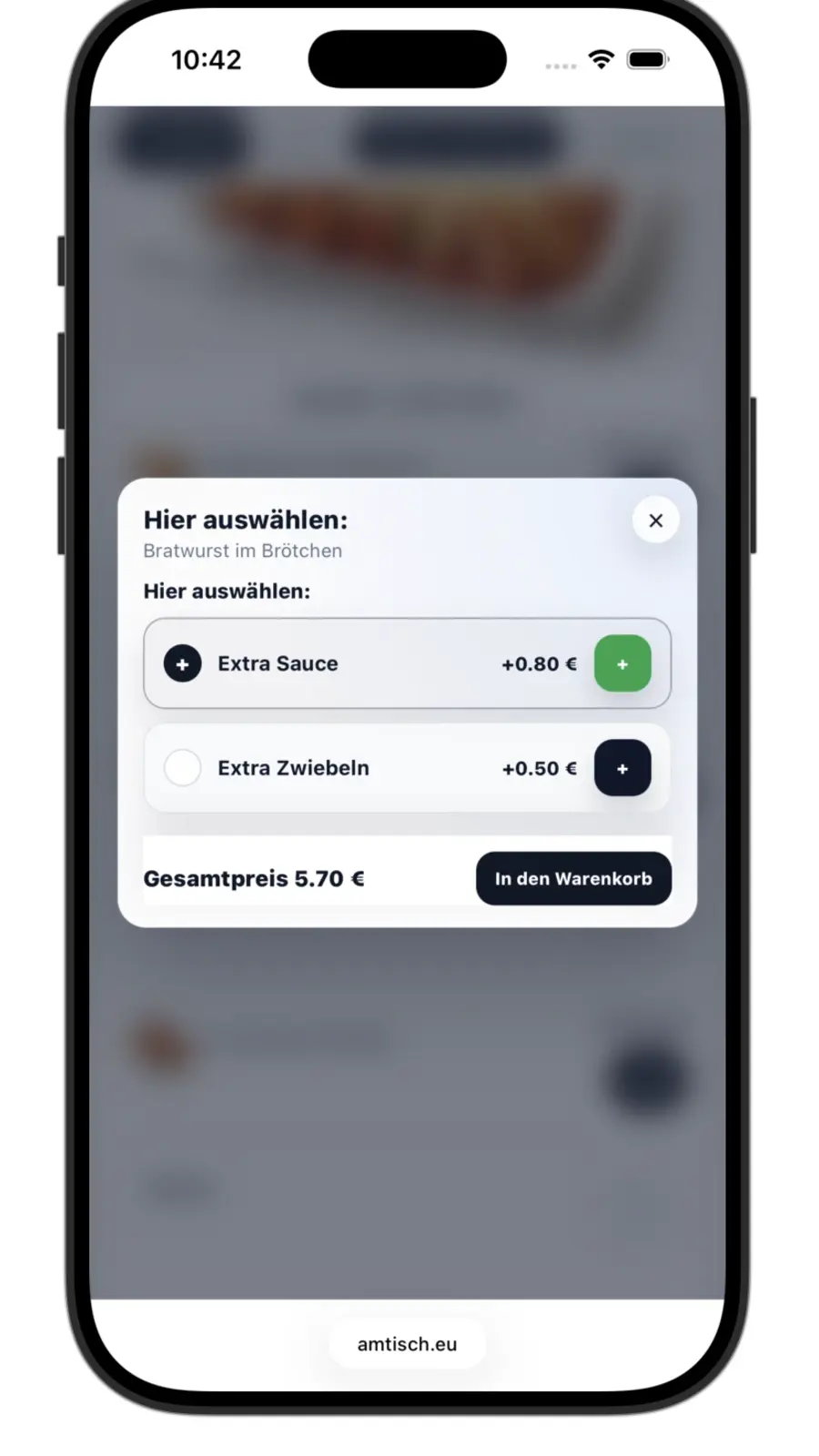 AM TISCH Bildschirmansicht 4